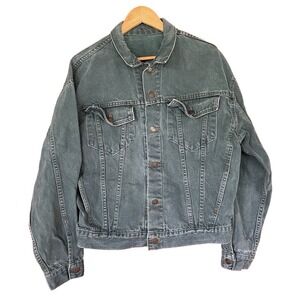 Levi's Denim Jacket Button Up Vintage USA‎ Made Mens L/XL Notes
